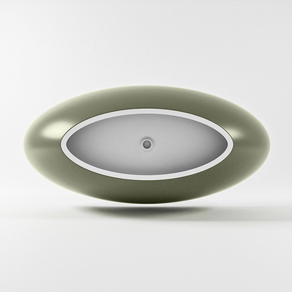Mondiaz Float vrijstaand bad 170x80cm kleur army/talc