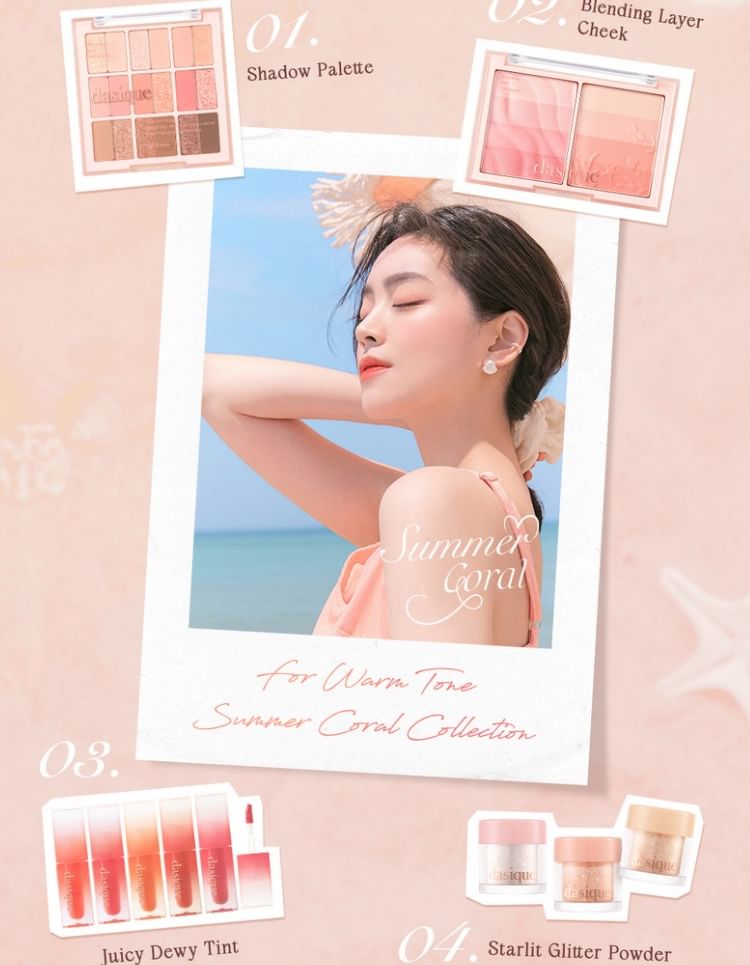 dasique - Starlit Glitter Powder Summer Coral Collection - 3 kleuren