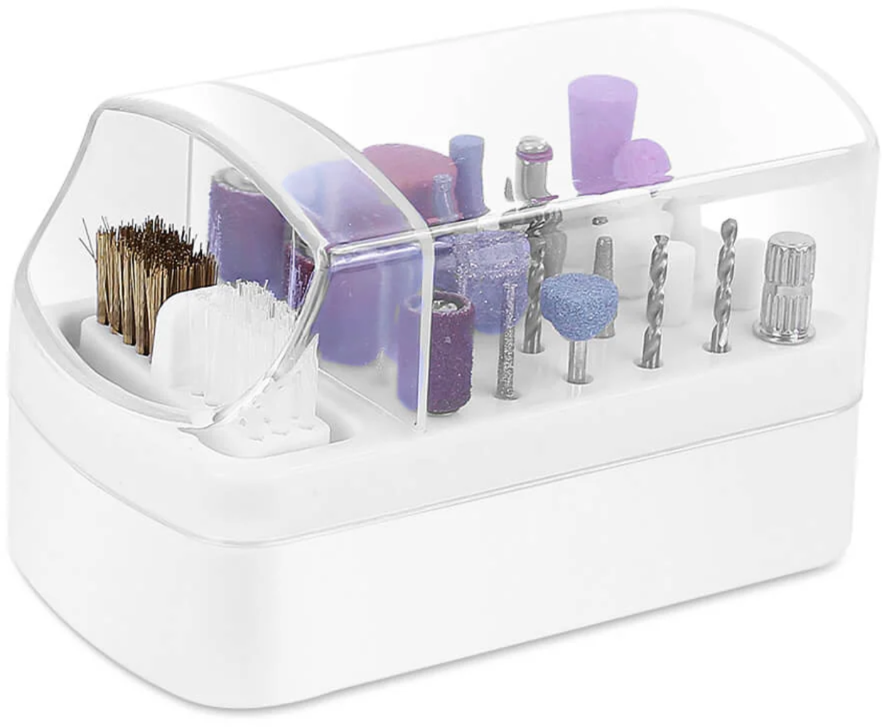 Hanboost  Grinding Bit Storage Case mit Cleaning Brush    Ordnung & Pflege für deine Schleifaufsätze
