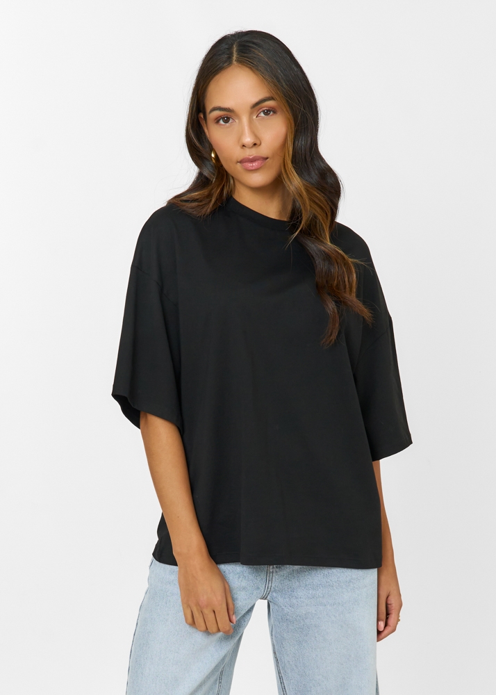Boxy tee onyx