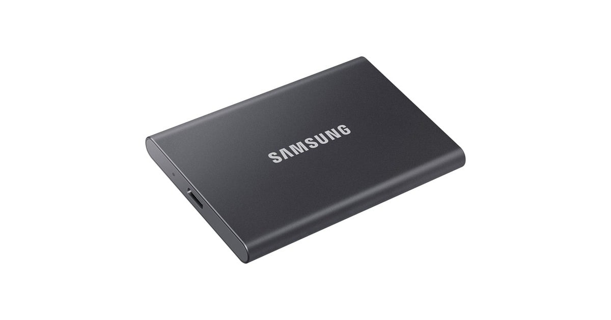 SAMSUNGPortable T7 4 TB externe SSD  (Grijs, MU-PC4T0T/WW, USB-C 3.2 (10 Gbit/s))