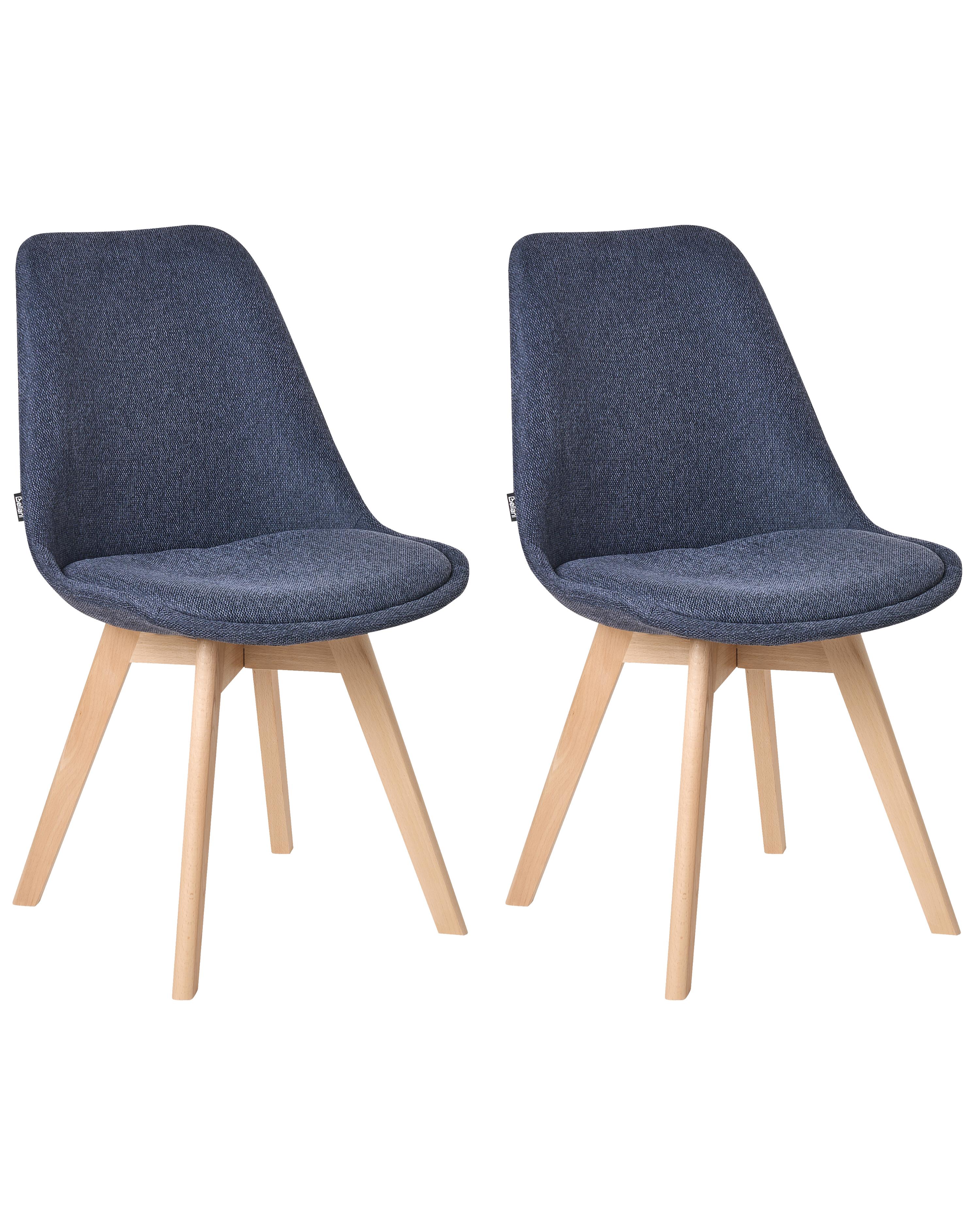 Set van 2 eetkamerstoelen DAKOTA II Donkerblauw