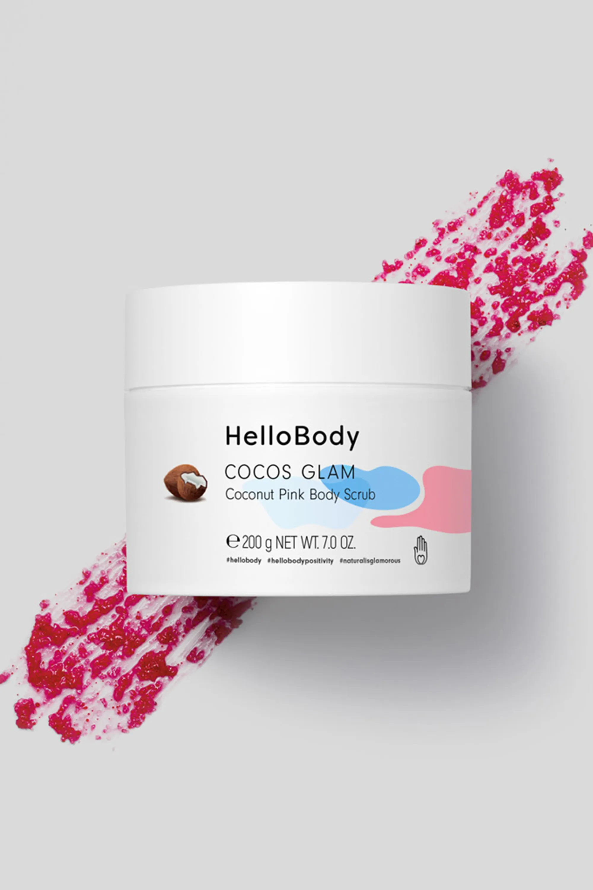 HelloBody Gommage corps Cocos Glam-200 g