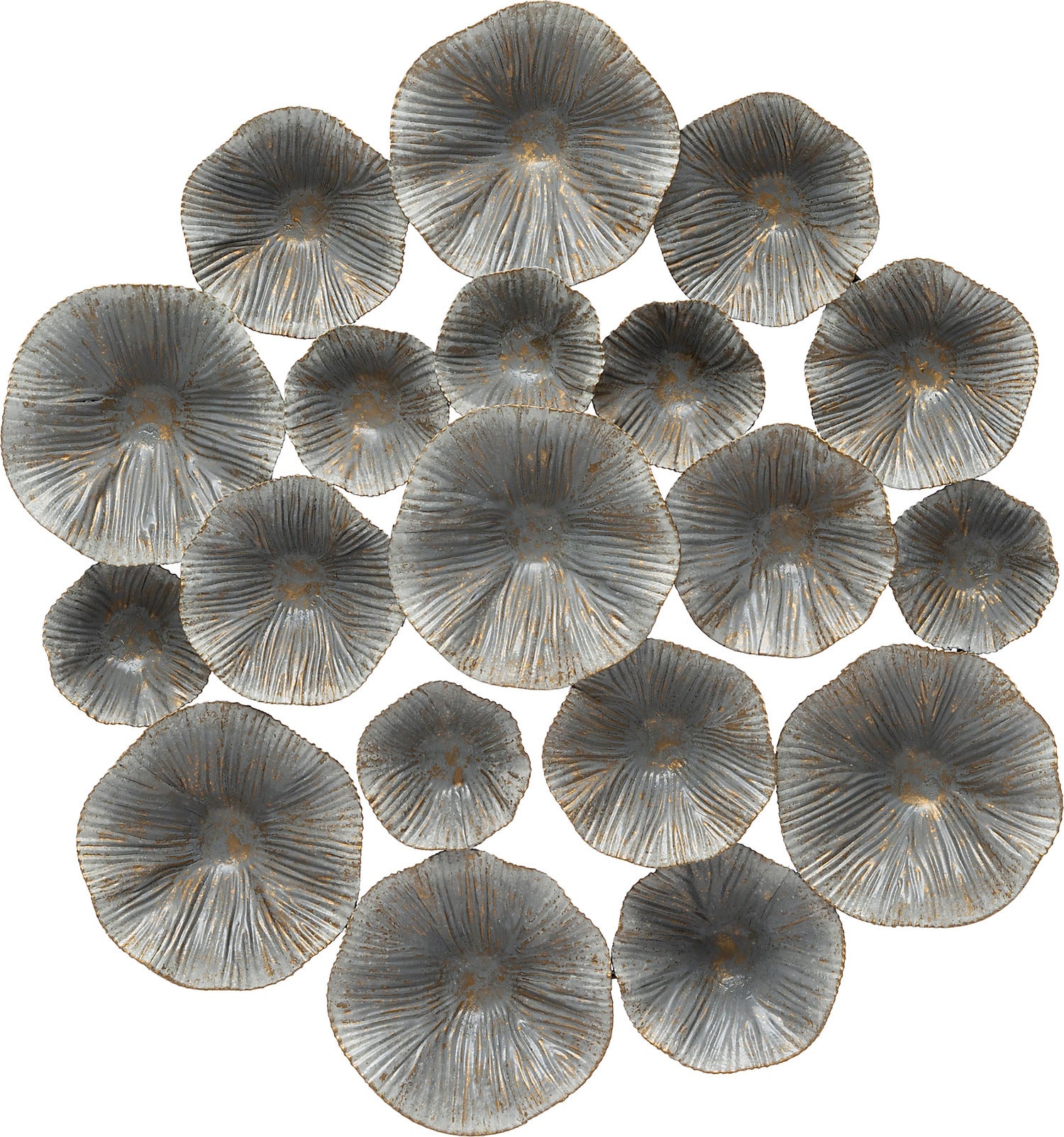 Intratuin tuinwanddecoratie cups grijs 45 x 47 x 5 cm