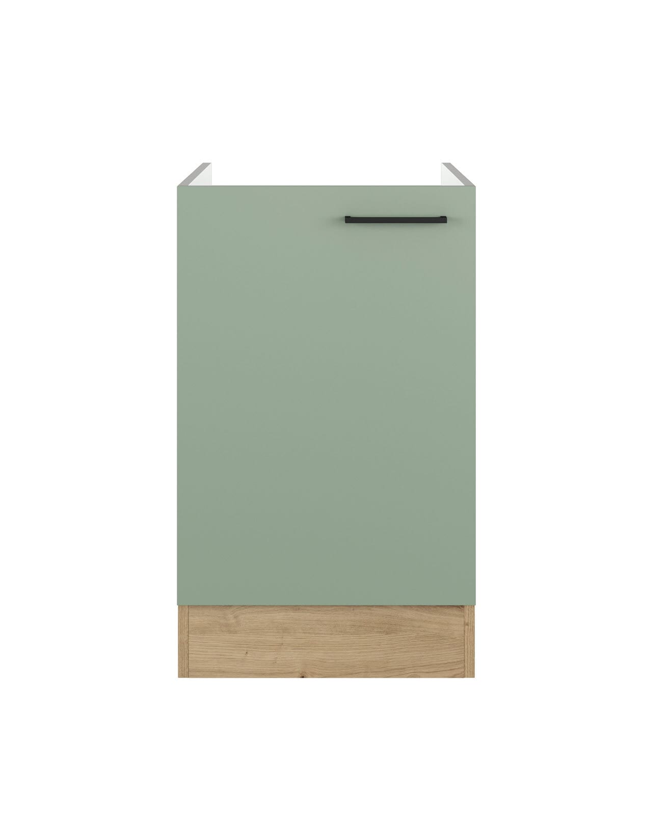 Spülenunterschrank Cara Schilfgrün/Artisan Eiche NB 50cm