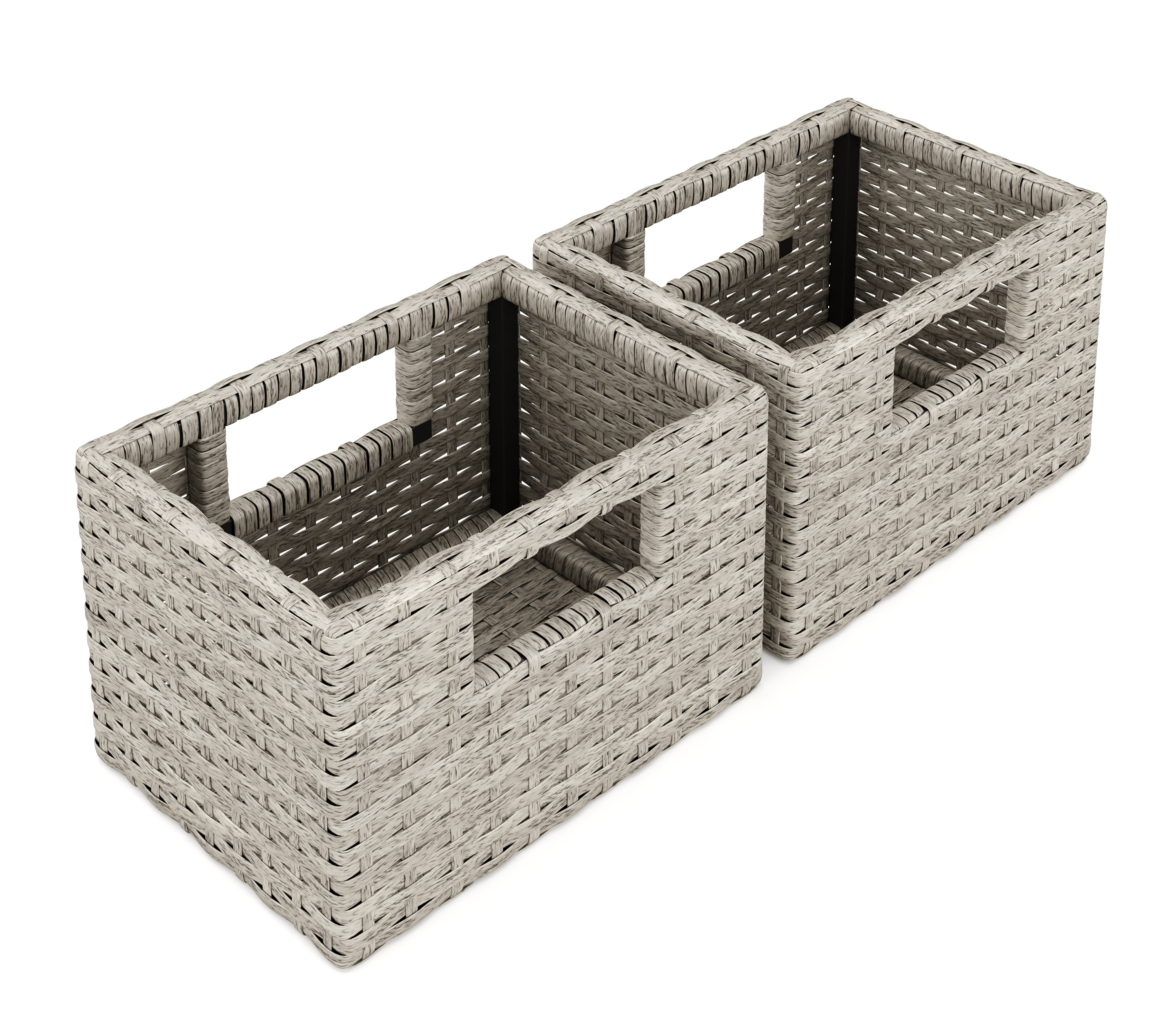 Wandgarderobe Holz CALI mit Schubladen 63 x 40 cm