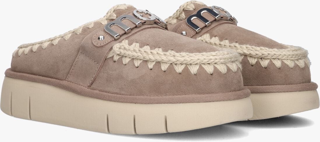 beige mou instappers bounce clog