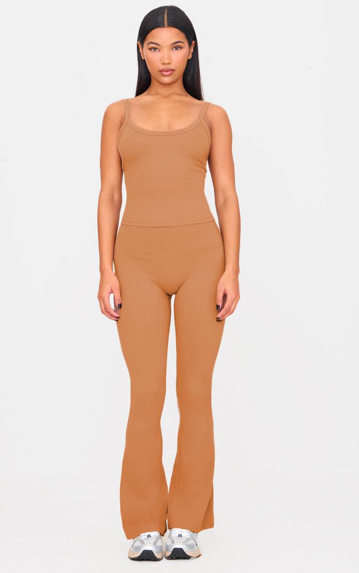 Gris Argile Pantalon De Yoga Évasé Ultimate Sculpt