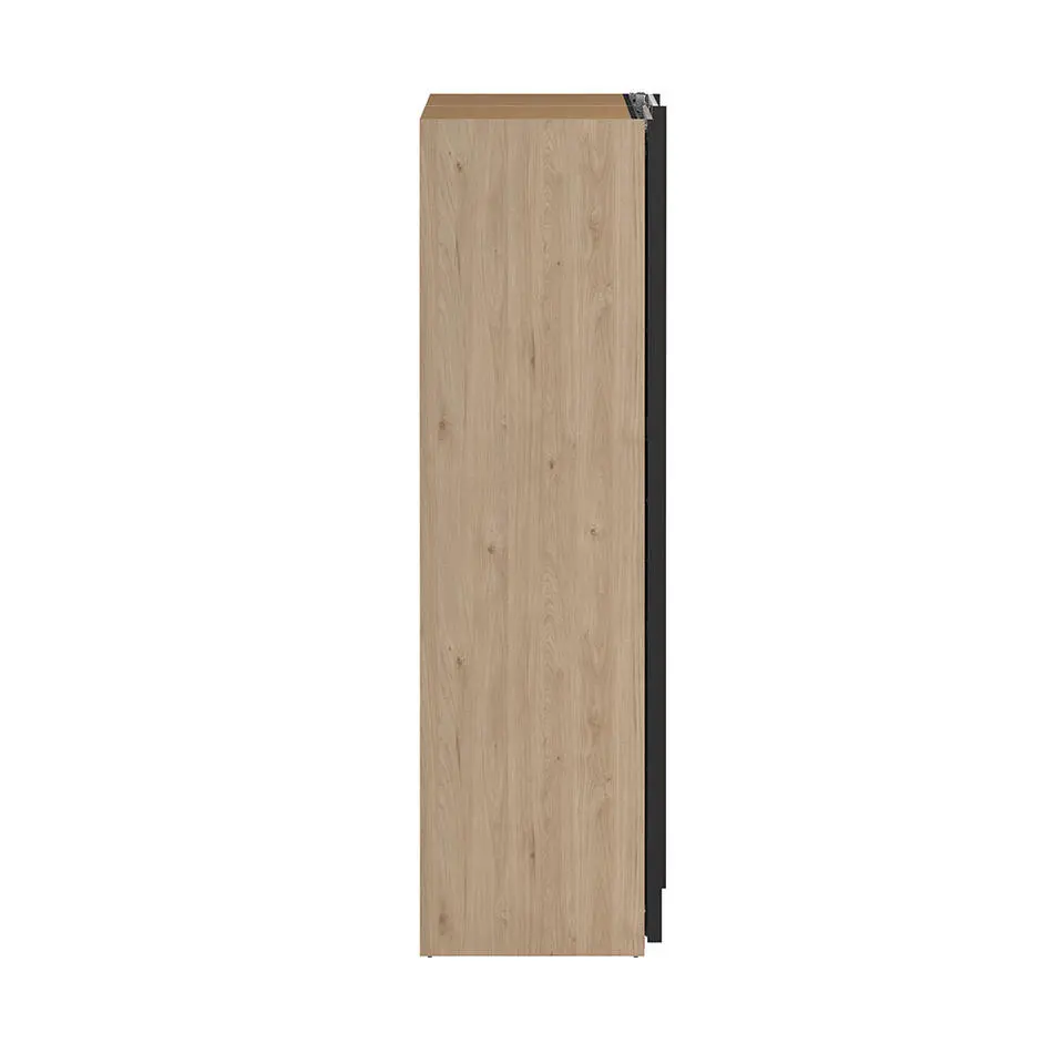 Hioshop Como schuifdeurkast 2 deuren 245x220cm eikdecor