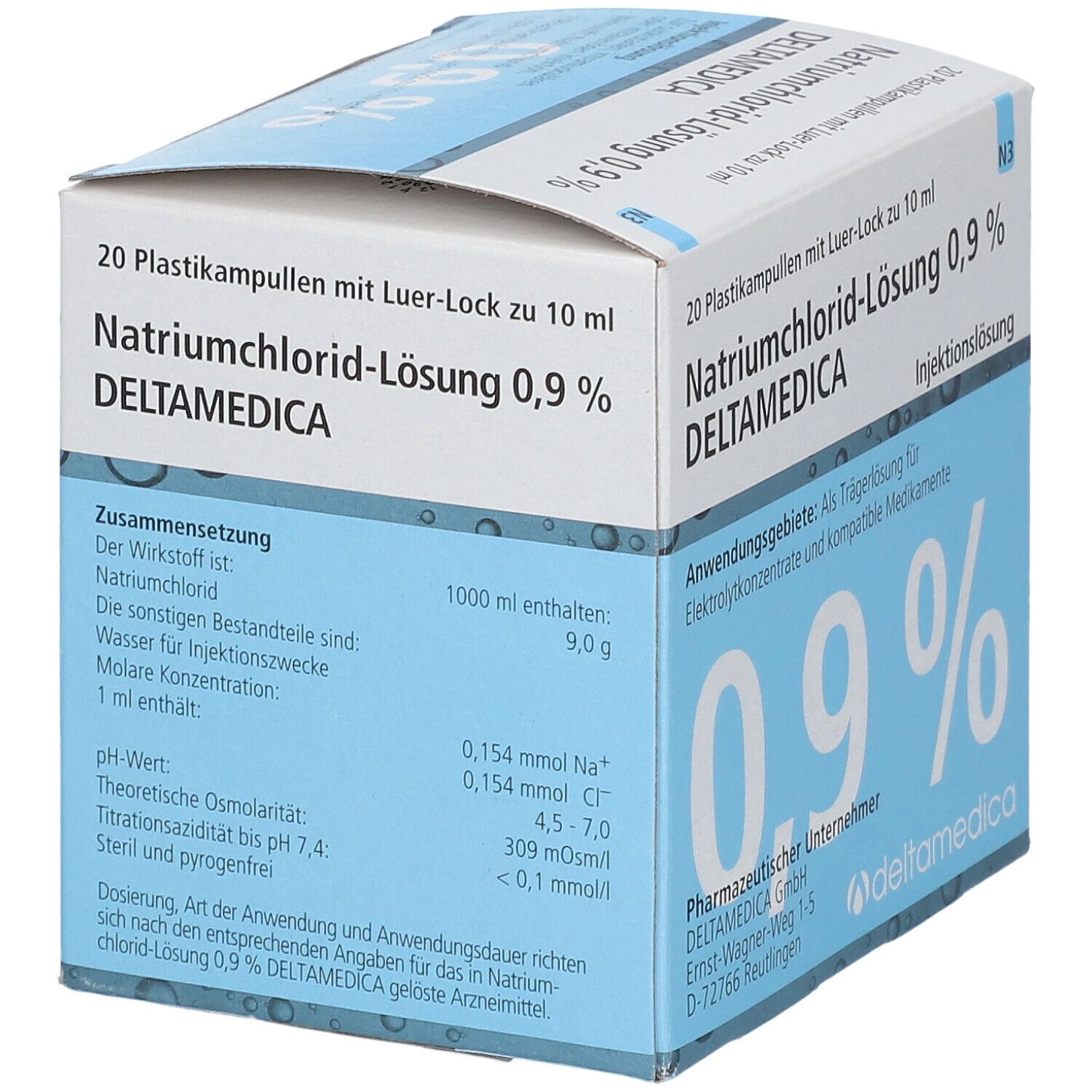 Natriumchlorid-Lösung 0,9 % DELTAMEDICA