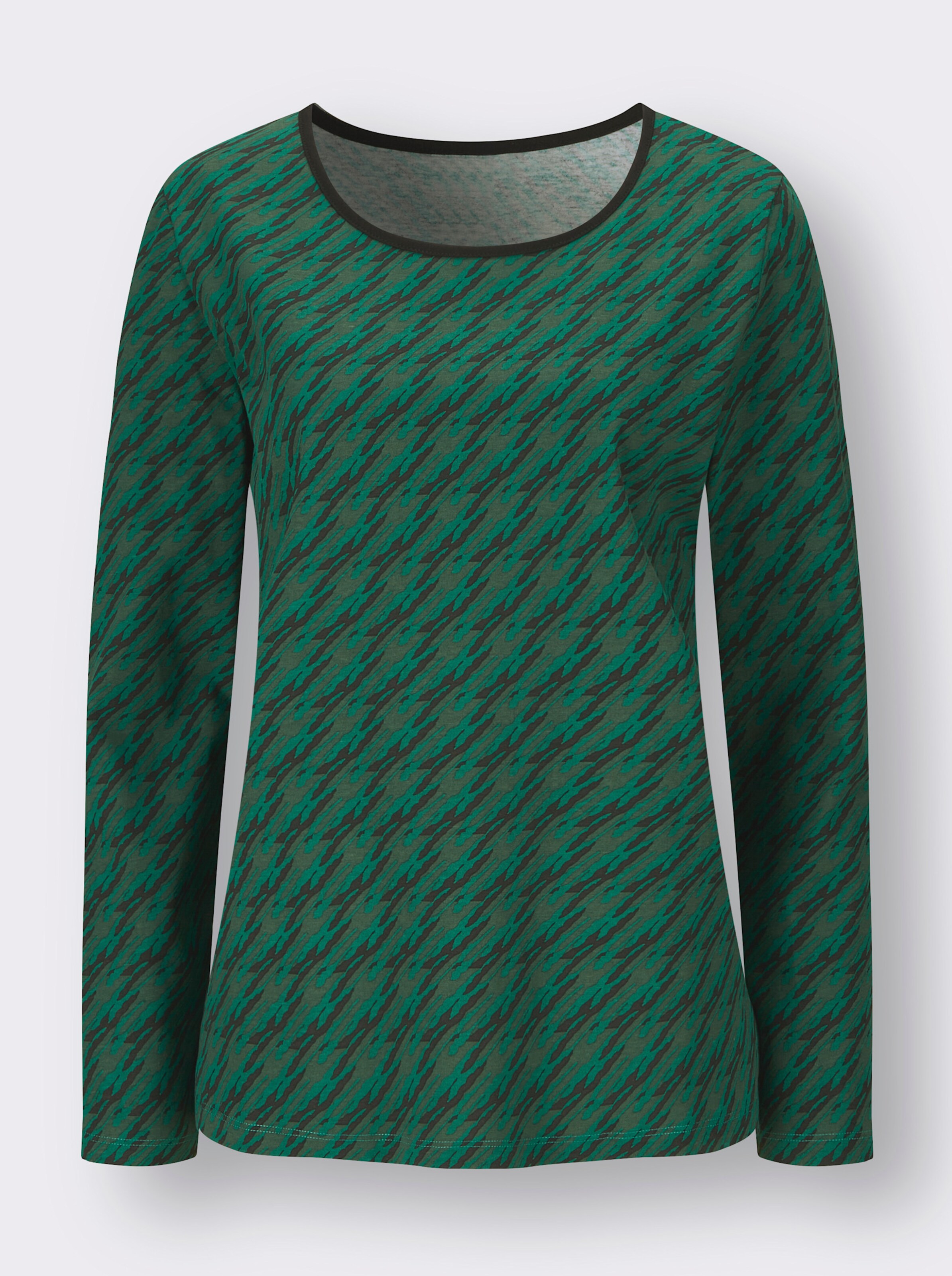 Langarmshirt im grafischen Muster