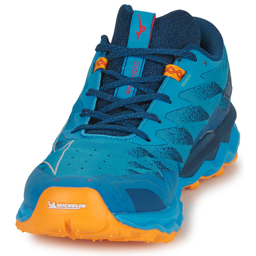 Mizuno - WAVE DAICHI 7 - Bleu / Orange