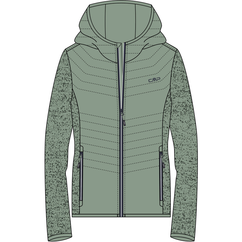 CMP Damen Hybrid Hoodie Jacke