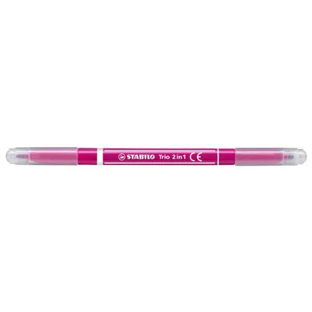 Filzstift und Fineliner in einem - STABILO Trio 2 in 1 - rosa