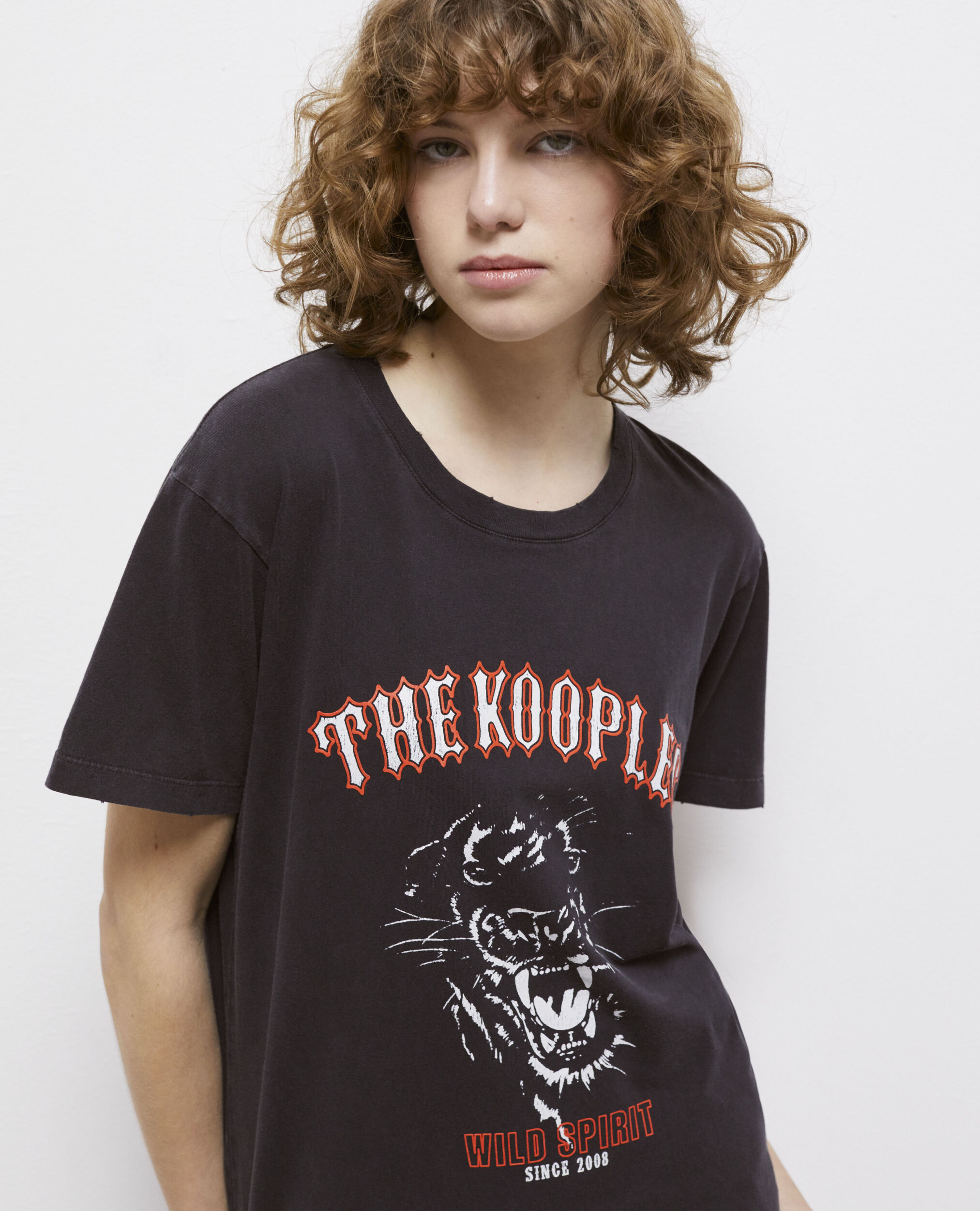 T-shirt sérigraphié noir