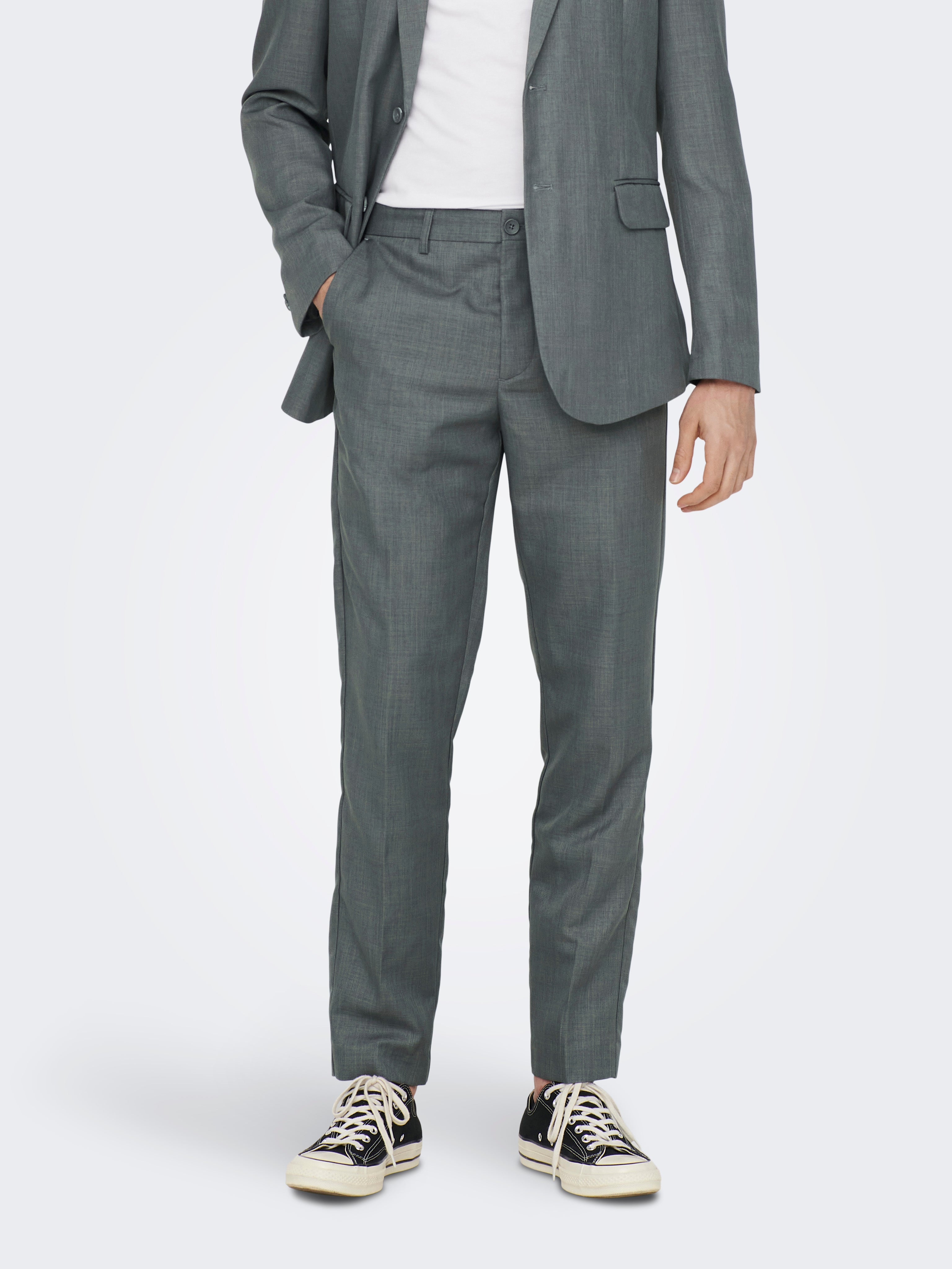 ONSEVE Anzughose Medium Grey Melange