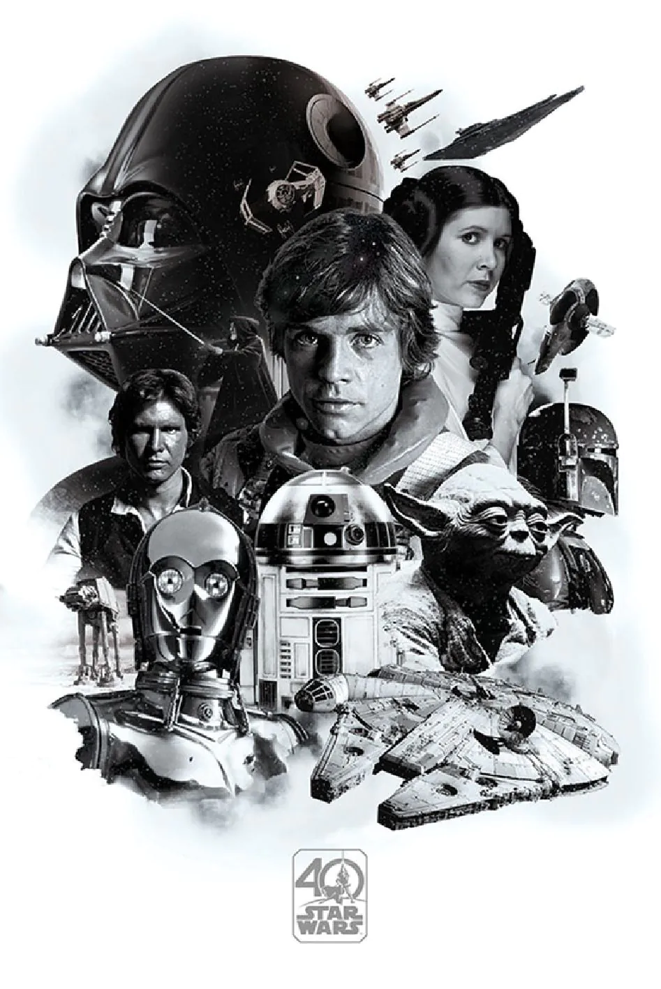 Poster Star Wars 40th Anniversary, 61 x 91 cm