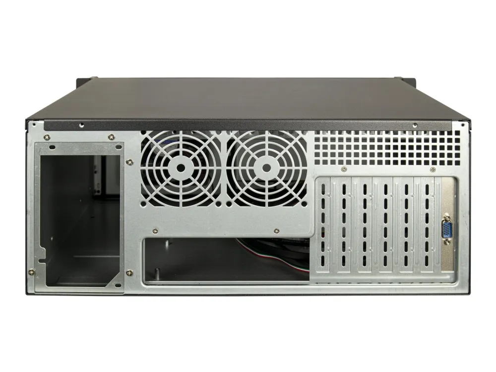Inter-Tech IPC 4U-4460TFT - Rack-monterbar - udvidet ATX - ingen strømforsyning (ATX / PS/2) - USB