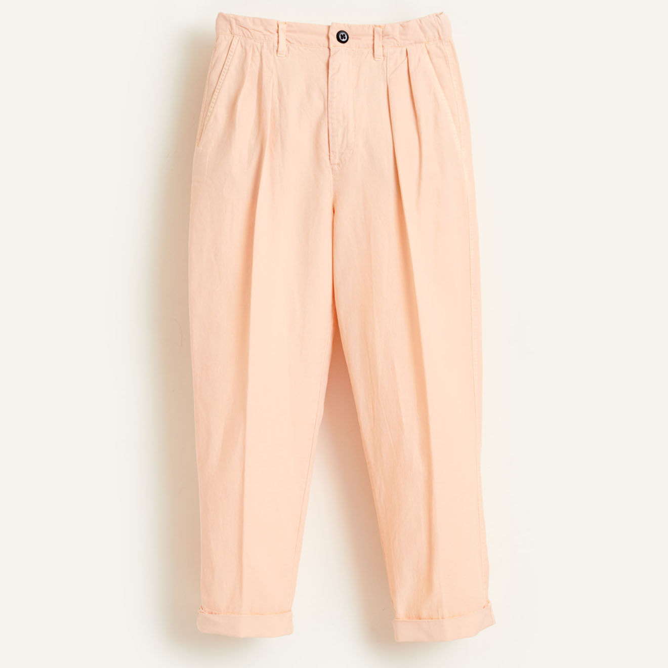Bellerose Pantalon Peaches à pinces rose saumon