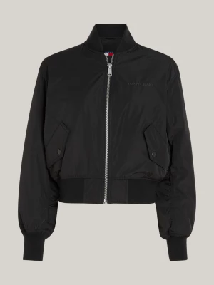 Jaqueta bomber acolchoada com logo tonal