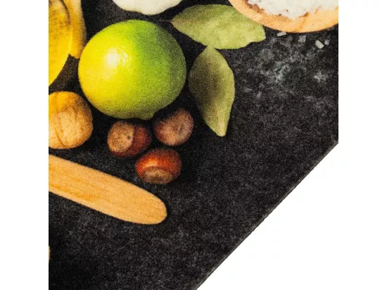 Tapis de cuisine lavable impression d'épices 45x150 cm velours