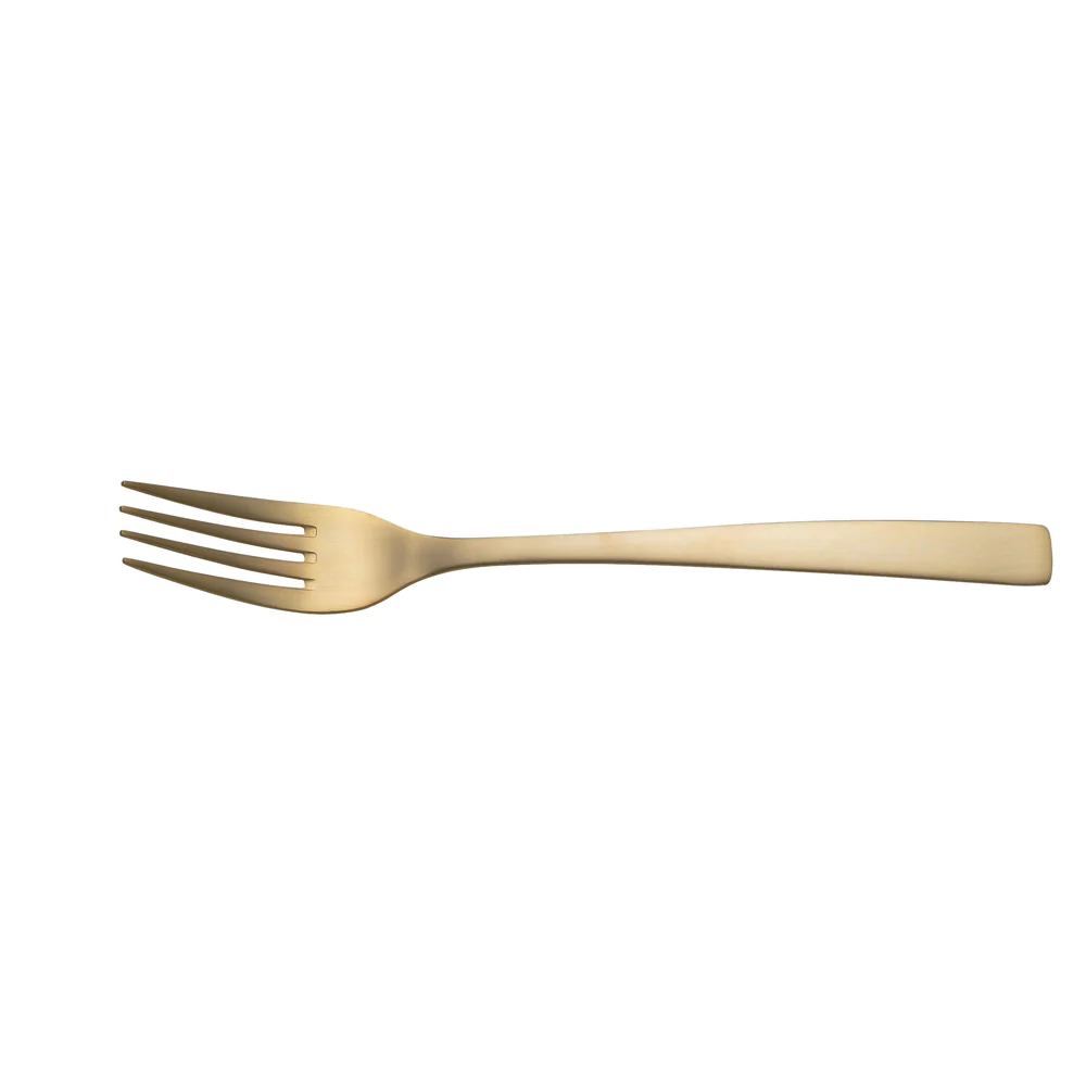 Fourchette de table monobloc Jet doré (lot de 6) Jean Dubost