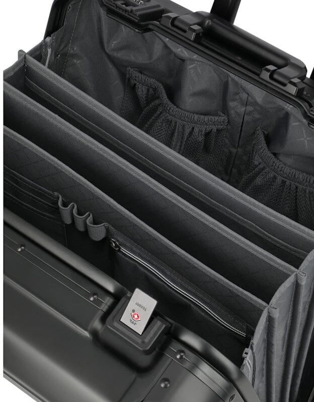 Travelite Next 4W Business Trolley Aluminium Black