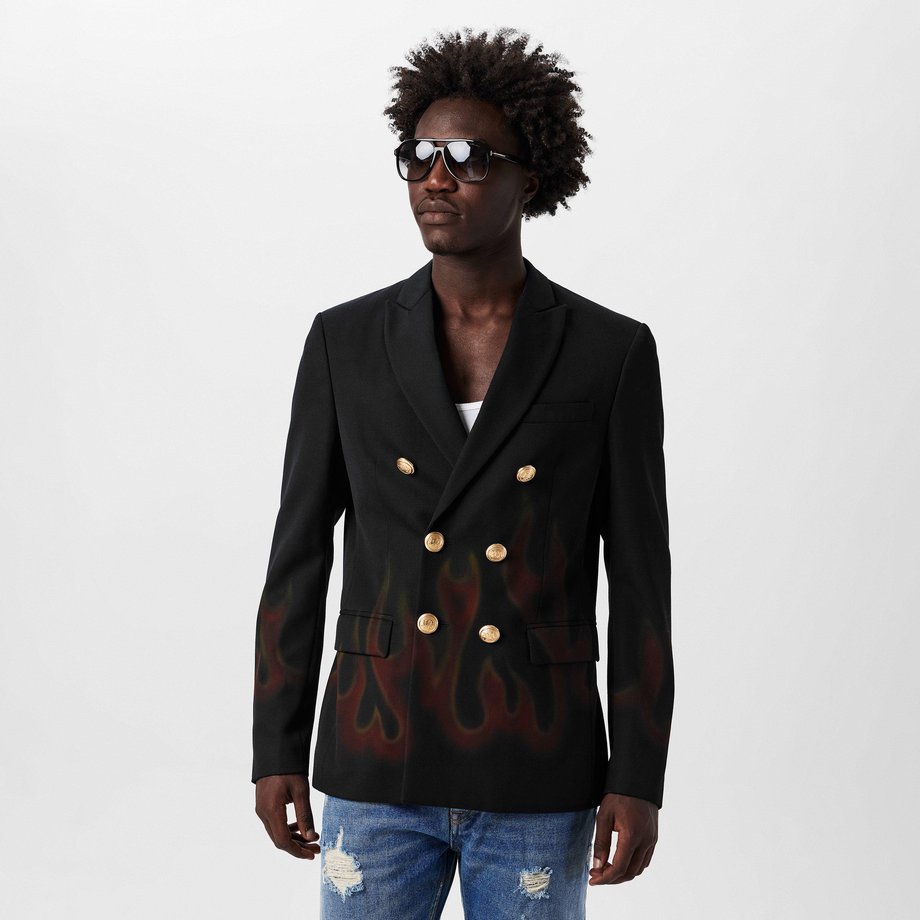 Palm Angels Burning Doublebreast Blazer