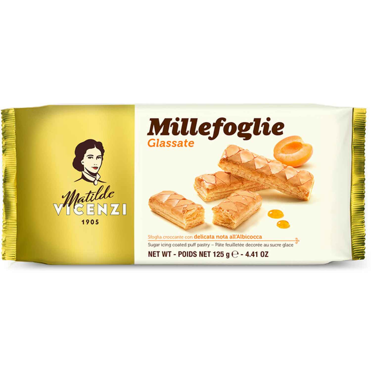 Matilde Vicenzi Millefoglie Glassate 125g MHD:30.9.25