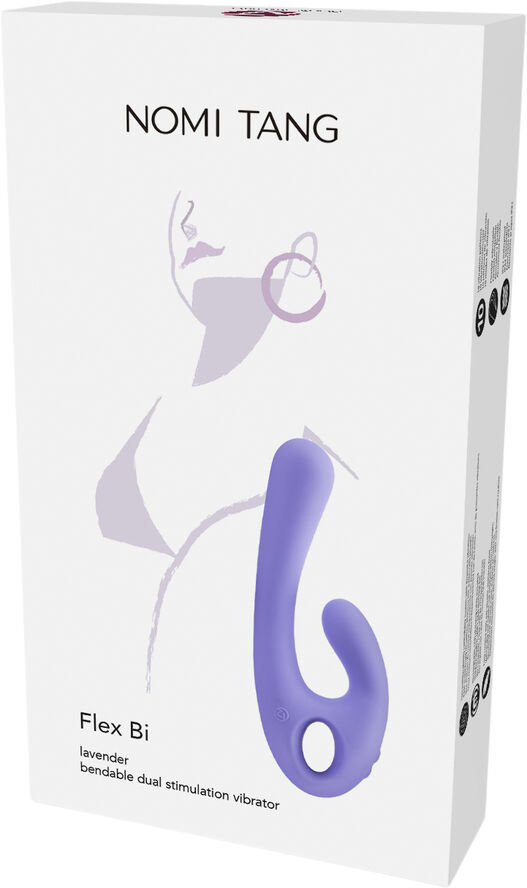 NOMI-TANG NOMI TANG - FLEX BI BENDABLE DUAL STIMULATION VIBRATOR LAVEN Lavender