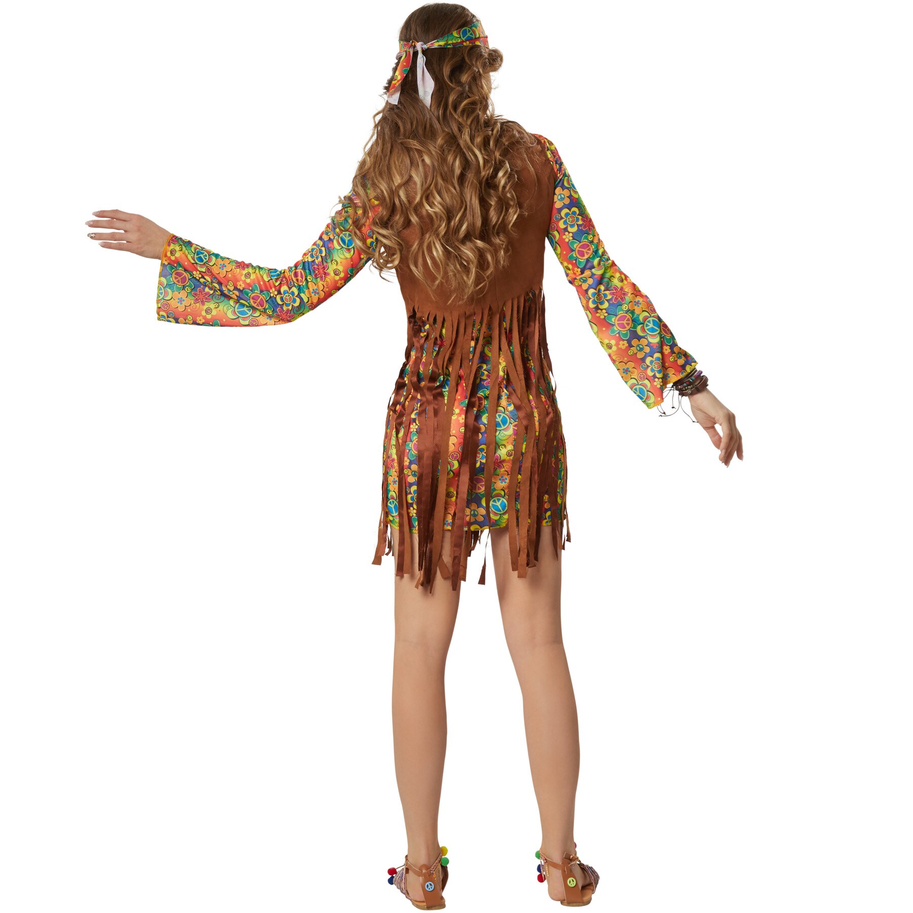 tectake® Frauenkostüm Rebellische Hippie Squaw