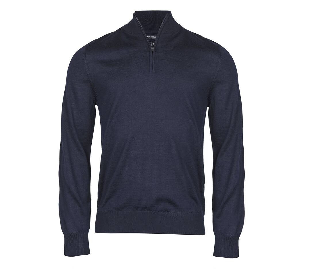 TEE JAYS TJ6010 - Pull Demi-Zip en Laine Mérinos Italienne