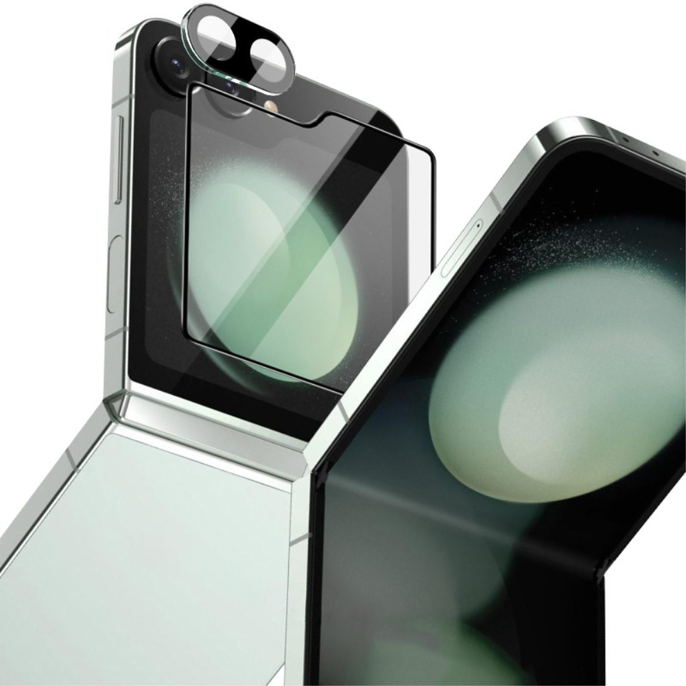 Samsung Galaxy Z Flip6 Kamera und Display Panzerglas Schutz
