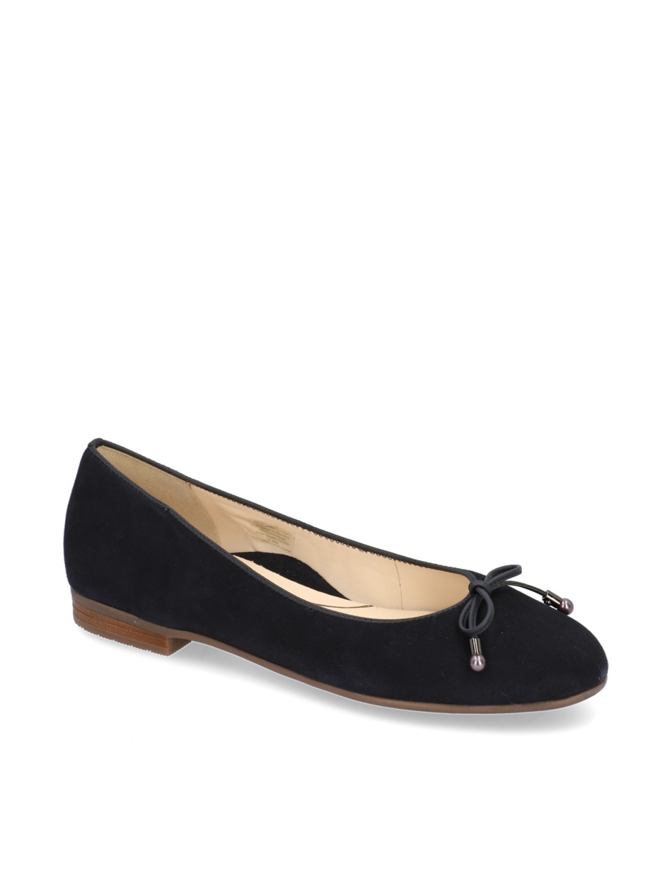 Veloursleder Ballerina