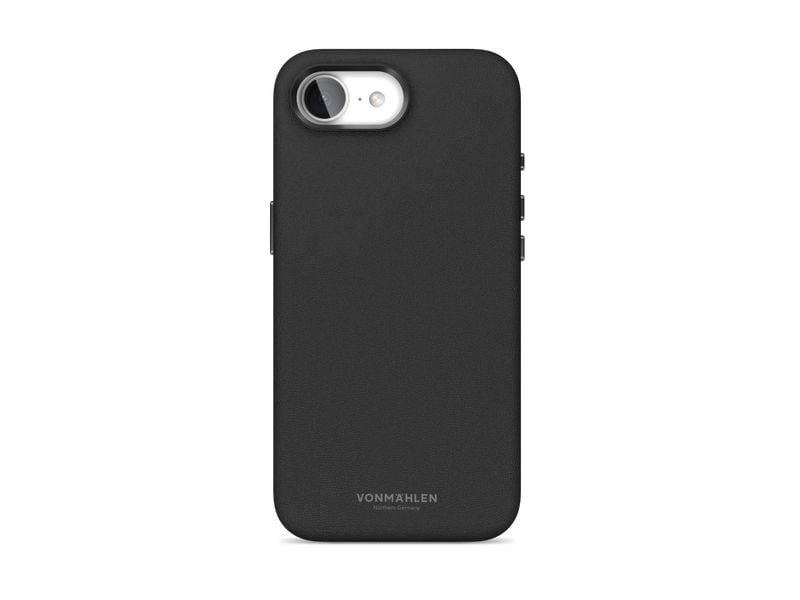 Vonmählen Back Cover Like Leather iPhone 16e Schwarz Leather Backcover für das Apple iPhone 16e