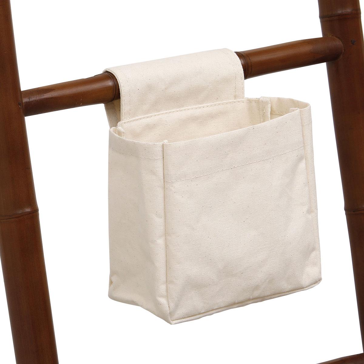 PANIER RANGEMENT COTON ACCROCHE SCRATCH PETIT MODELE NATUREL
