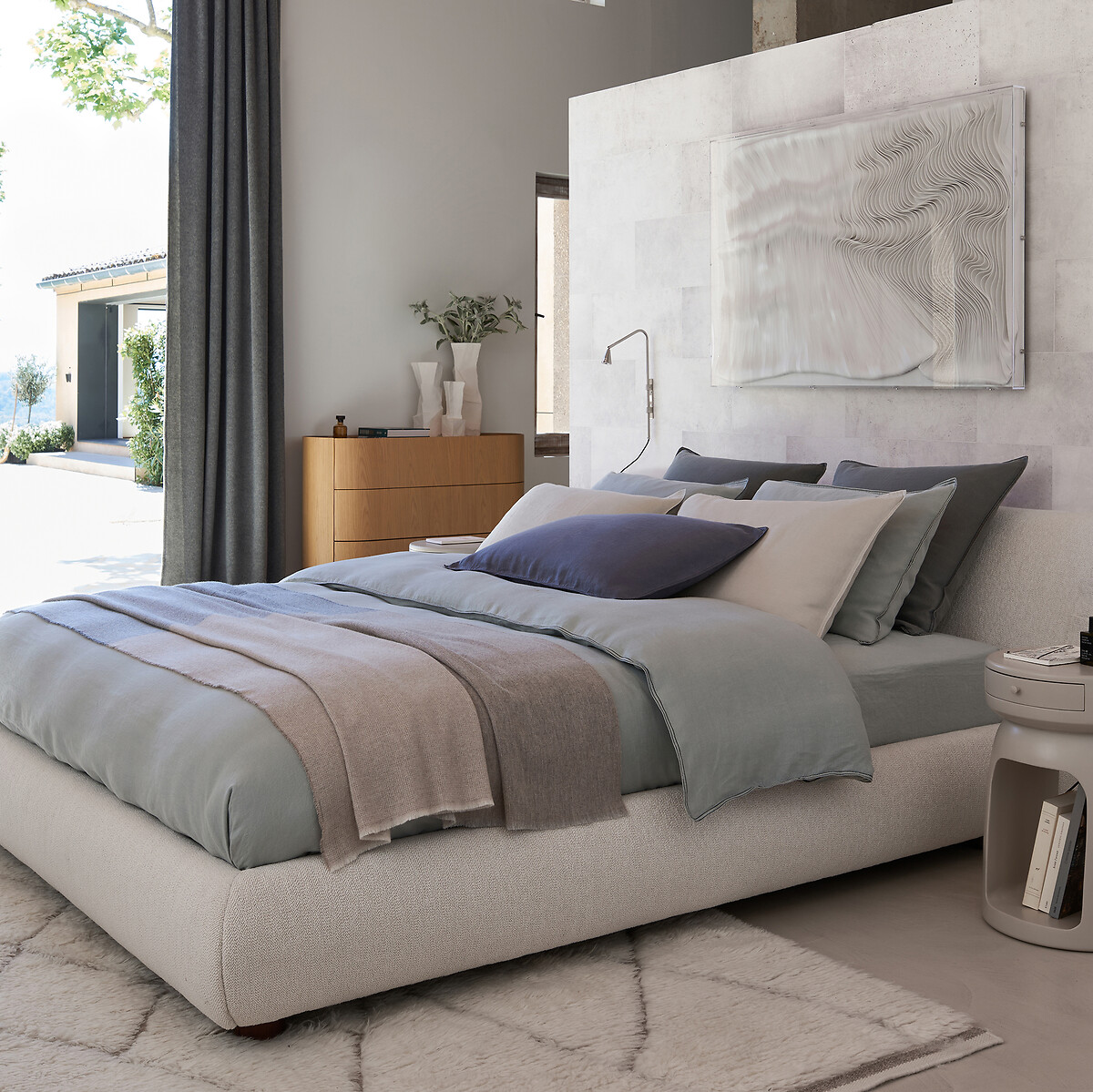 AM.PM<br>Manta reversível em cashmere e pura lã, Chama