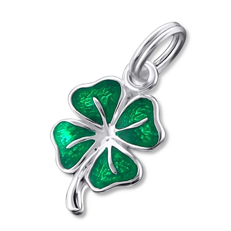 Collier trèfle à quatre feuille en argent 925/1000