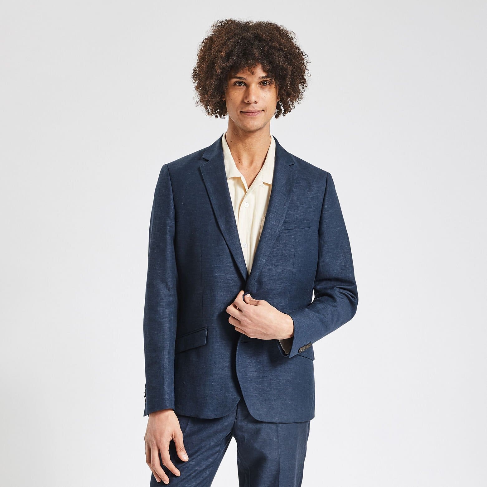 Veste de costume slim Bleu