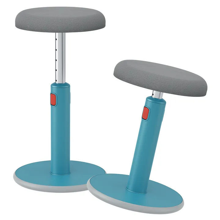 Leitz Ergo Cosy Active Sidde-stå balancestol 2-i-1 blå - højdejustering 46-79 cm