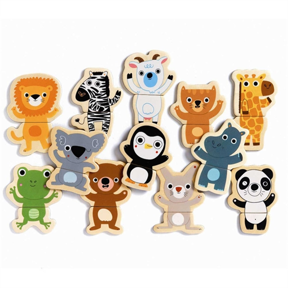 Køb Djeco Wooden Magnetic Minidyr