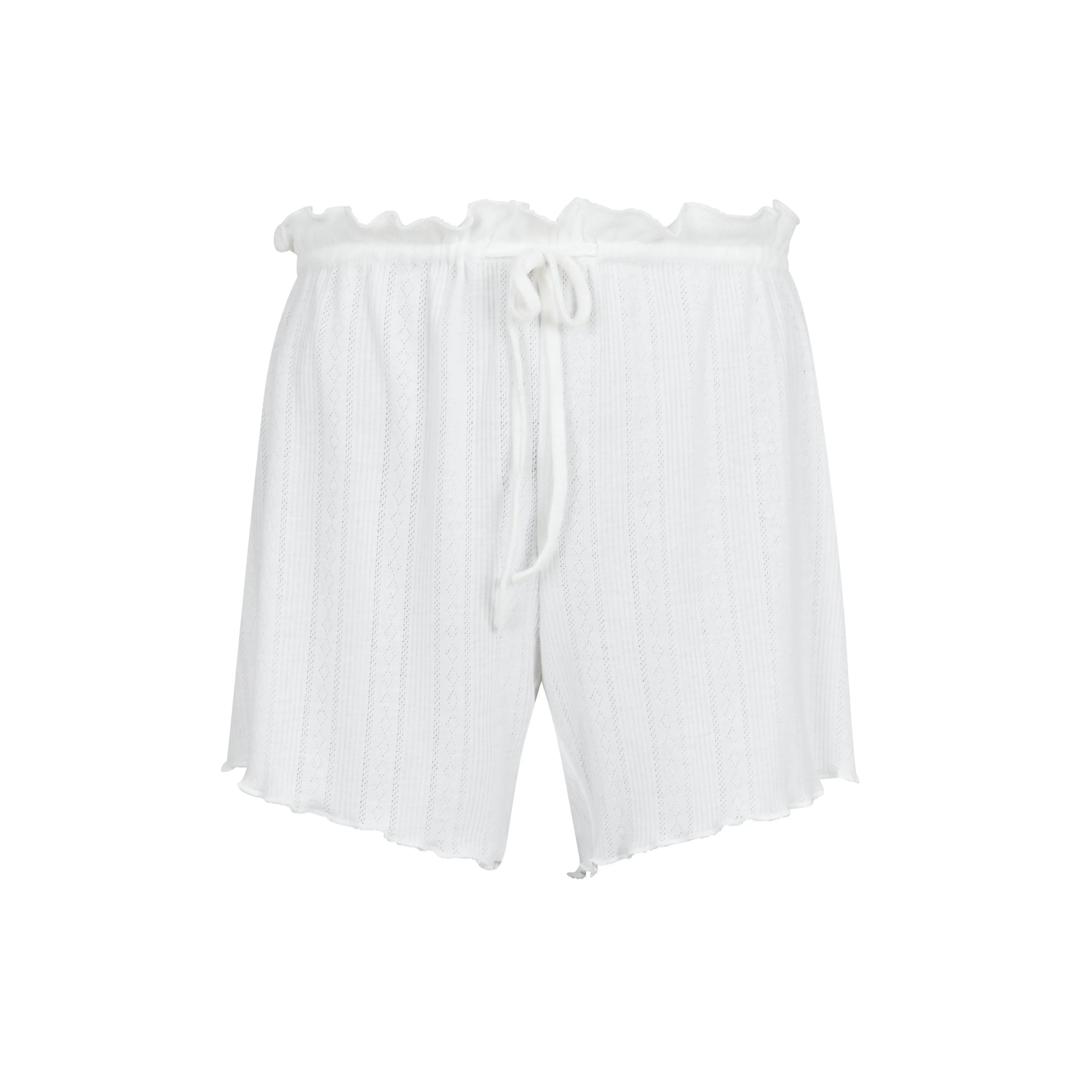 Neo Noir  Merritt Pointelle shorts - hvid