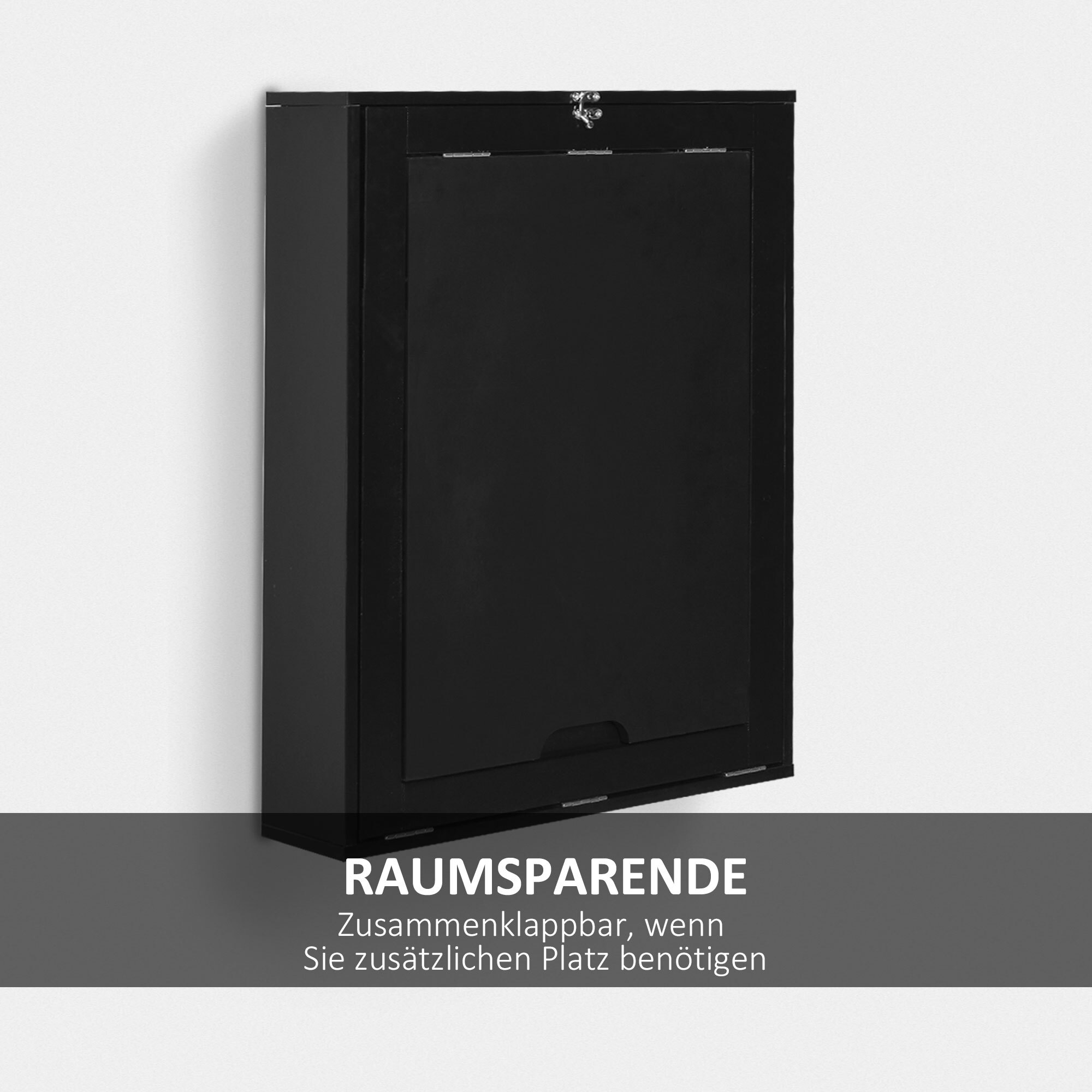 HOMCOM Schreibtisch Mit Tafel schwarz 94,5L x 60B x 147H cm
