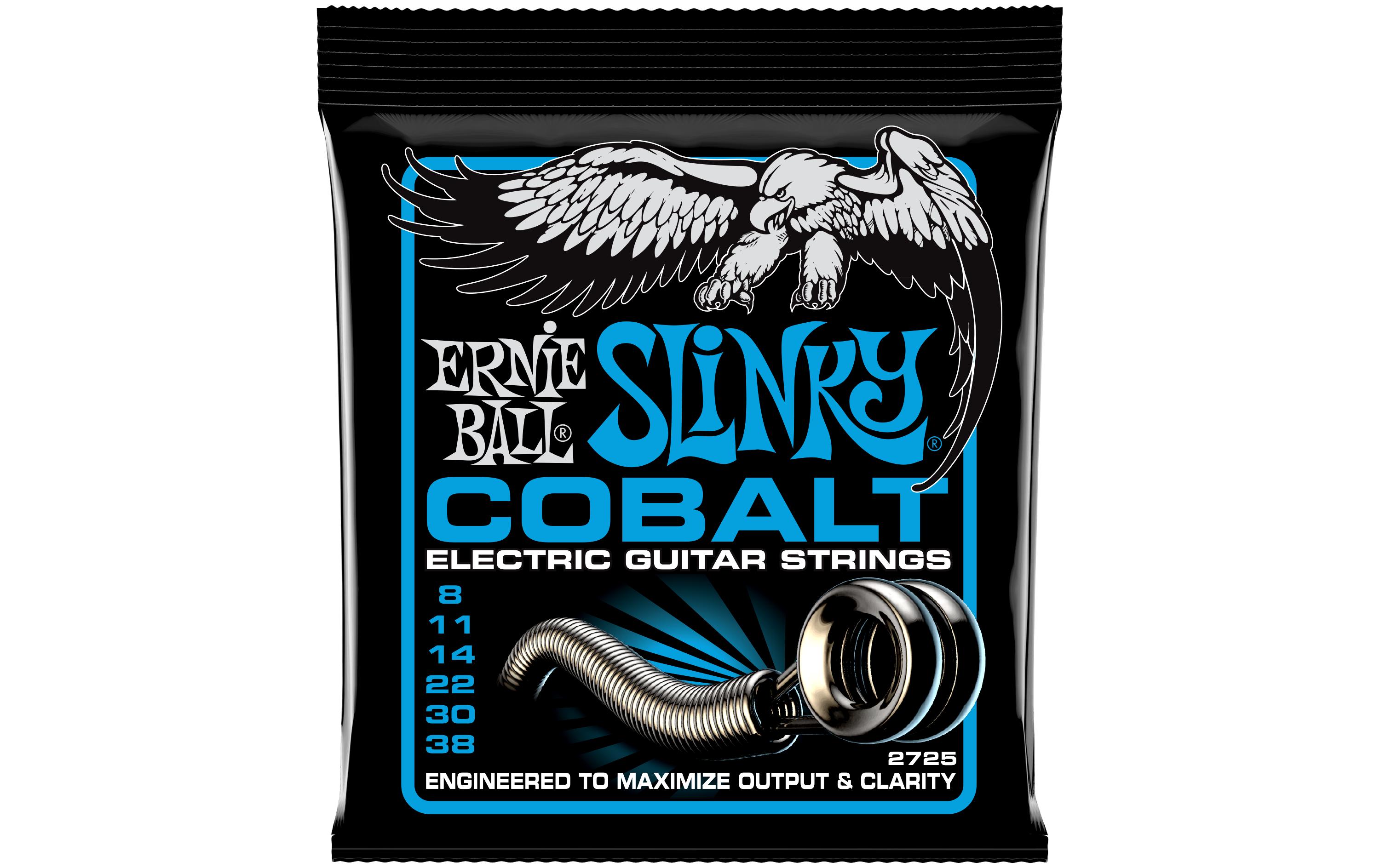 Gitarrensaiten 2725 Slinky Cobalt – Extra 08-38Praktischer Saitensatz für Ihre E-Gitarre