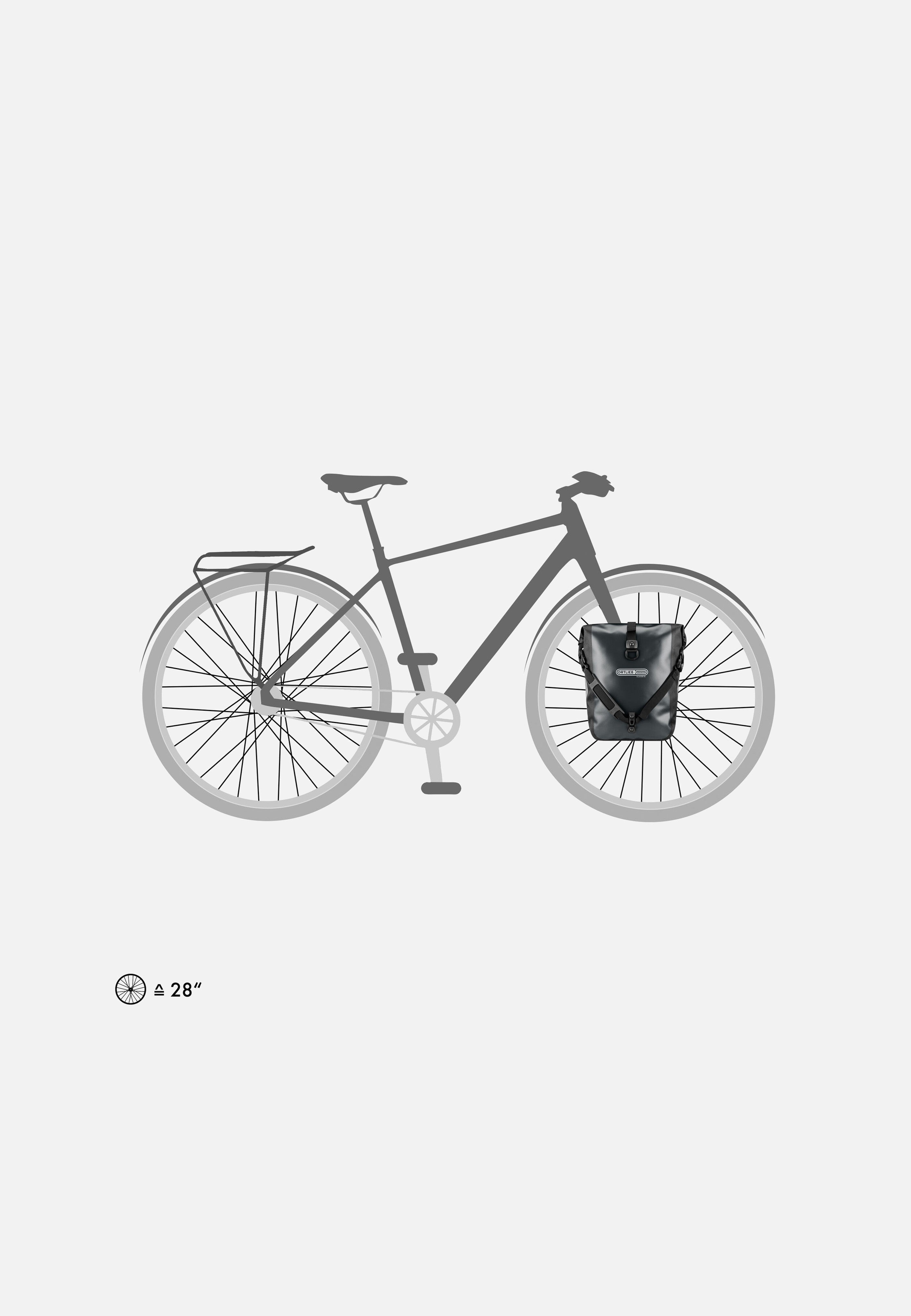 Sport-Roller Asphalt Schwarz - Fahrradtasche
