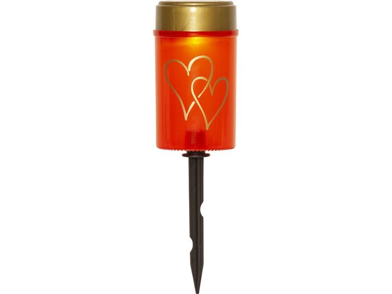 Star Trading Solar Kerze Hearty Warmweiss, 1 LED Solarlicht