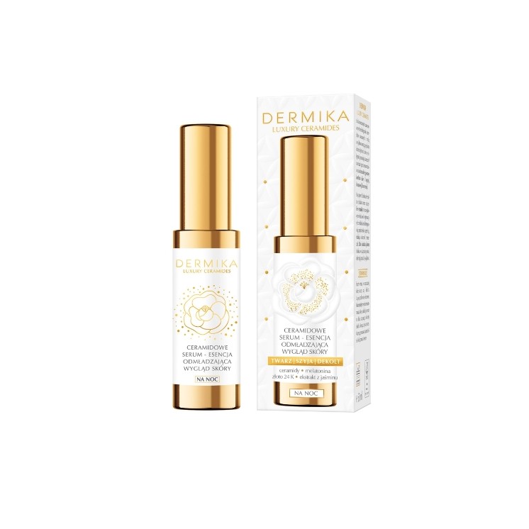 Dermika Luxury Ceramides ceramidowe Serum-esencja do twarzy odmładzające na noc 60 ml