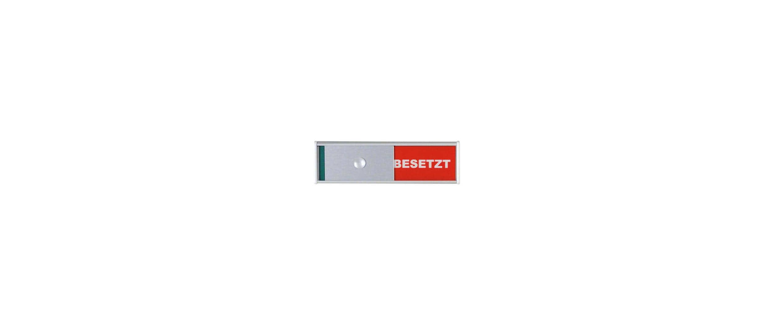 Türschild Besetzt / Frei 105 x 31 mmHinweisschild mit Schieber