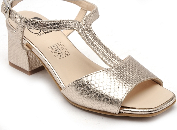 Gr nu pieds talons femme bifor or