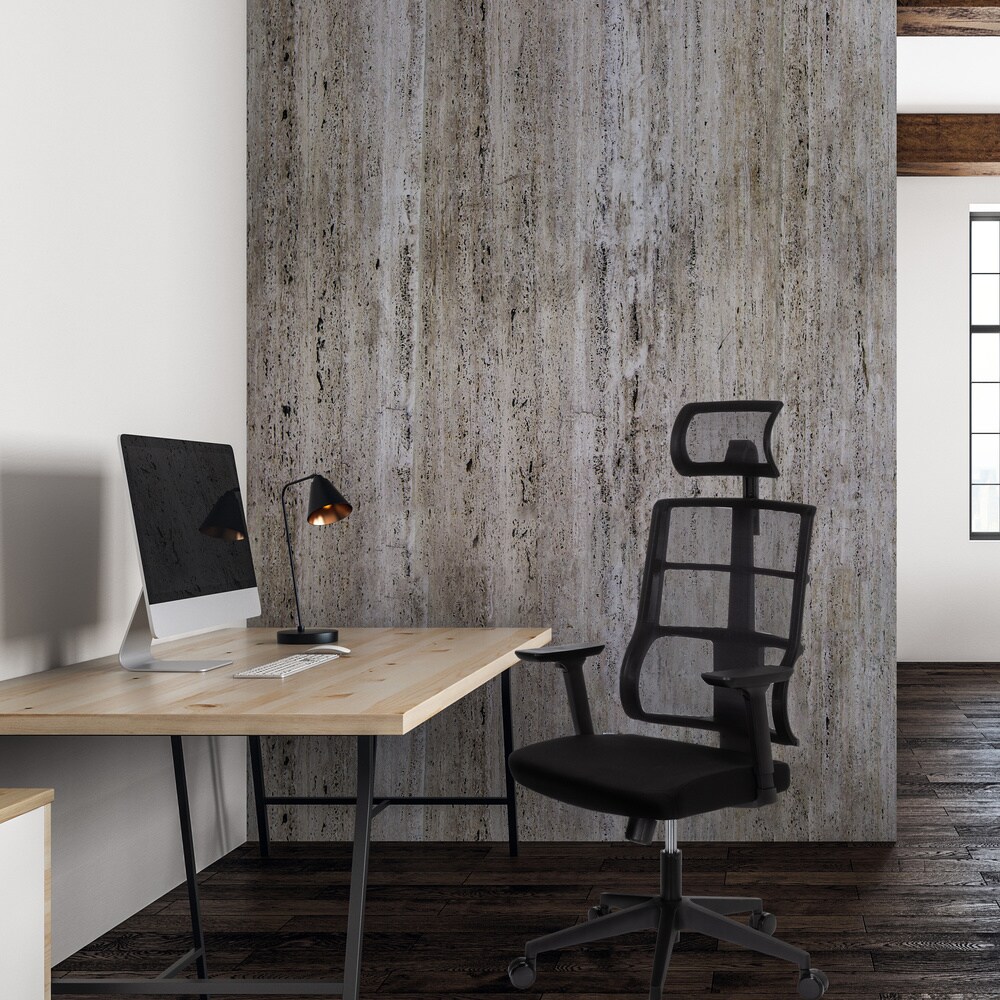 Profi Bürostuhl SPINIO PRO Stoff/Netzstoff mit Armlehnen (höhenverstellbar) hjh OFFICE